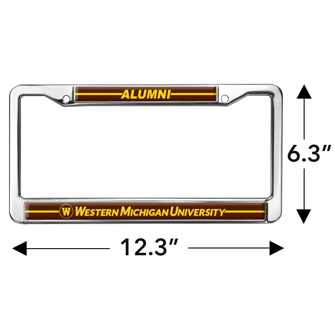 GRAPHICS & MORE Western Michigan Alumni Metal License Plate Frame - Full Size Standard, One Size, Western Michigan Color