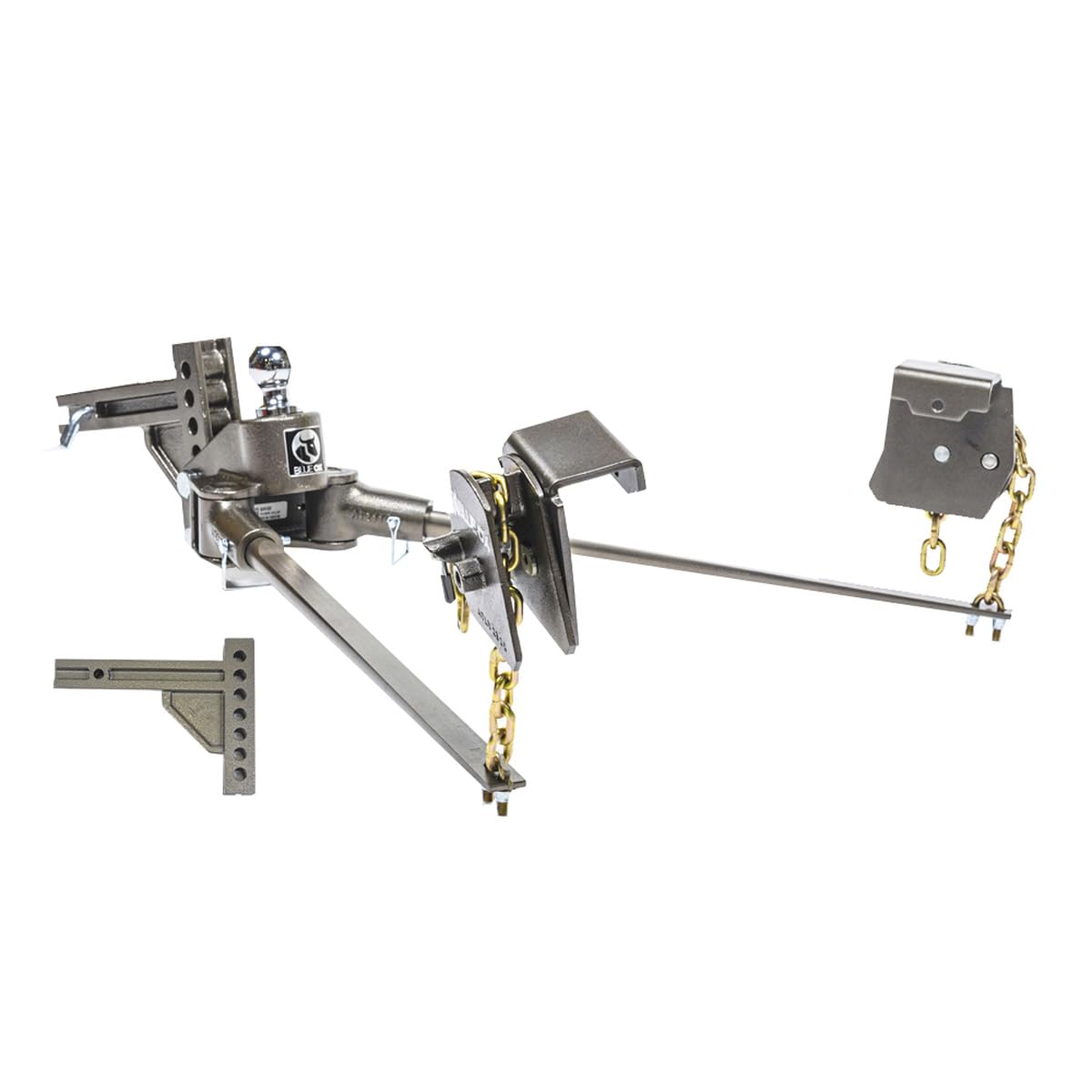 Blue Ox BXW1500 SwayPro Weight Distribution Hitch - 1500lb Tounge Weight, 7 Hole Shank for 2 Recievers, 2-5/16 - Inch Ball, Text