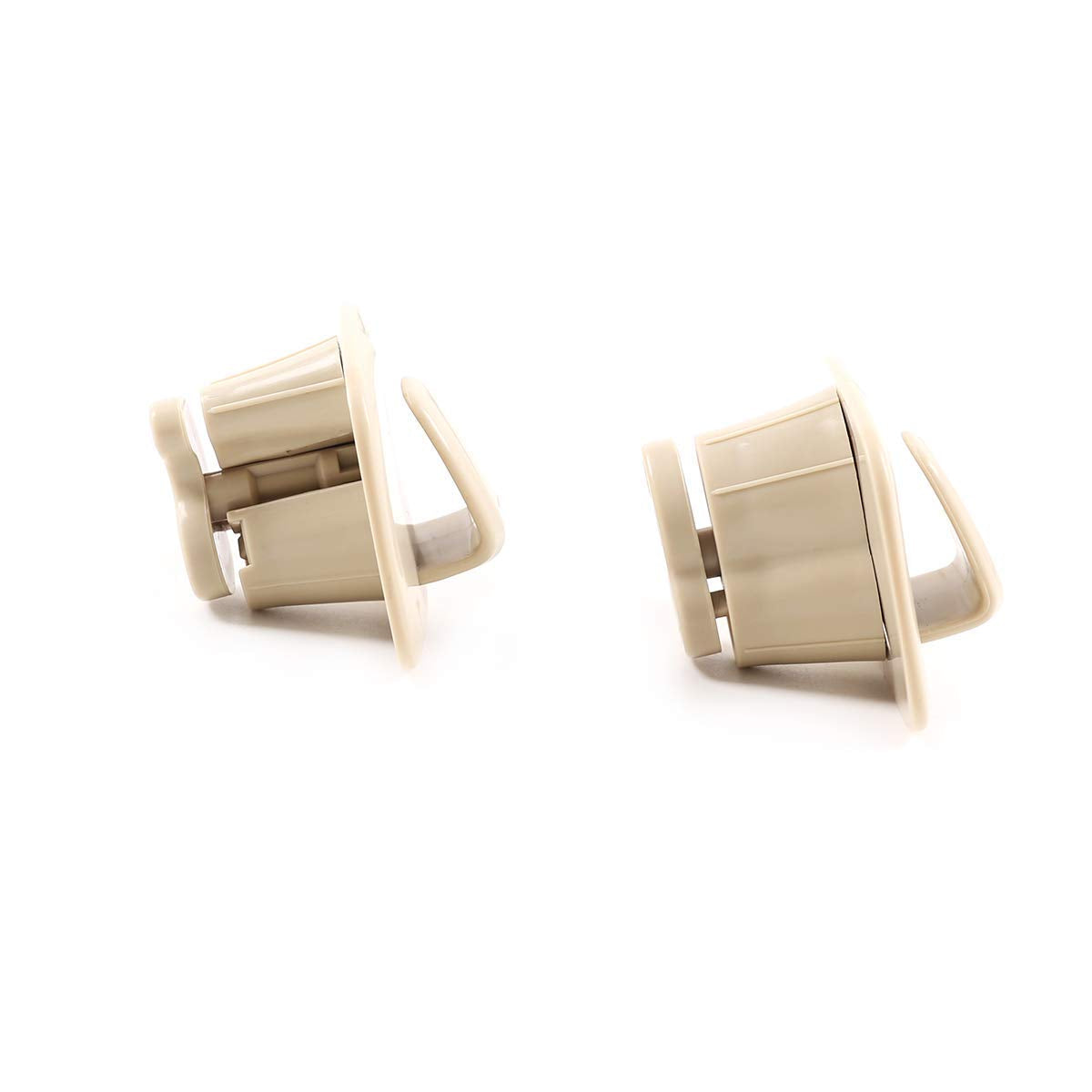 Xqauto Abs Plastic Interior Roof Hooks Clothes Hanger Hook Trim For Volvo V90 S90 Xc40 Xc60 Xc90 2015-2020 (Beige)
