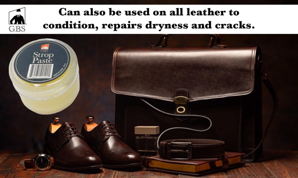 G.B.S Leather Strop Conditioning Paste - Professional 30ml Balm for Razors, Knives, Cutlery - Pack of 3