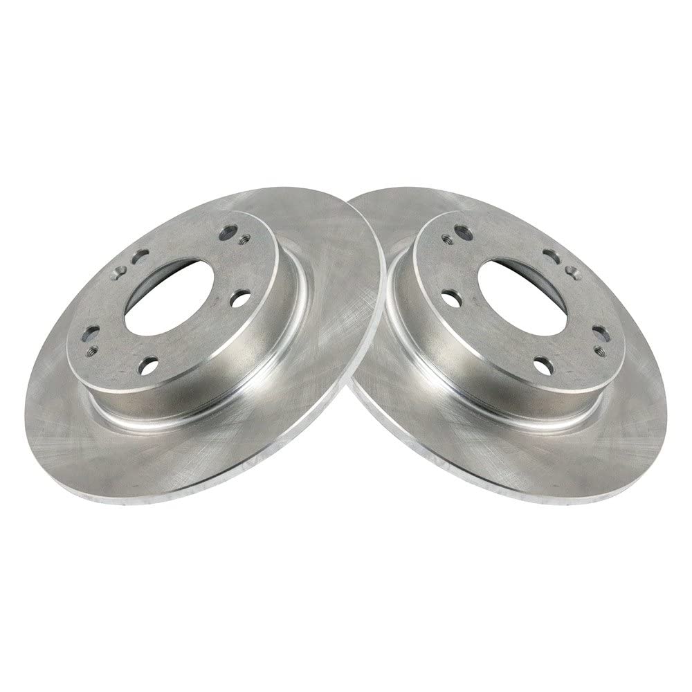 Trq Rear Brake Rotors Set Solid Compatible With 2016-2023 Honda Civic 2019-2022 Insight