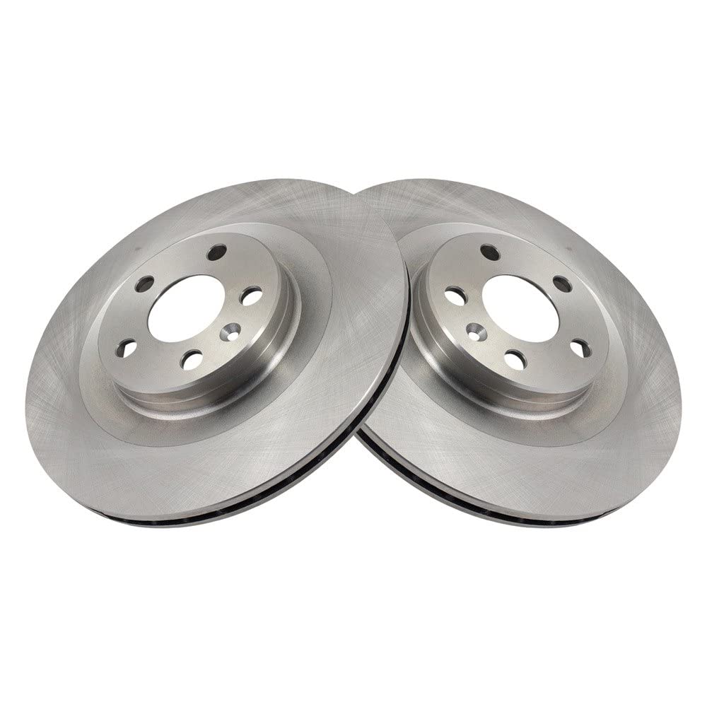 Trq Rear Brake Rotors Set Vented Compatible With 2019-2020 Volvo S60 2017-2020 S90 V60 2020 V60 Cross Country 2018-2020 V90 V90