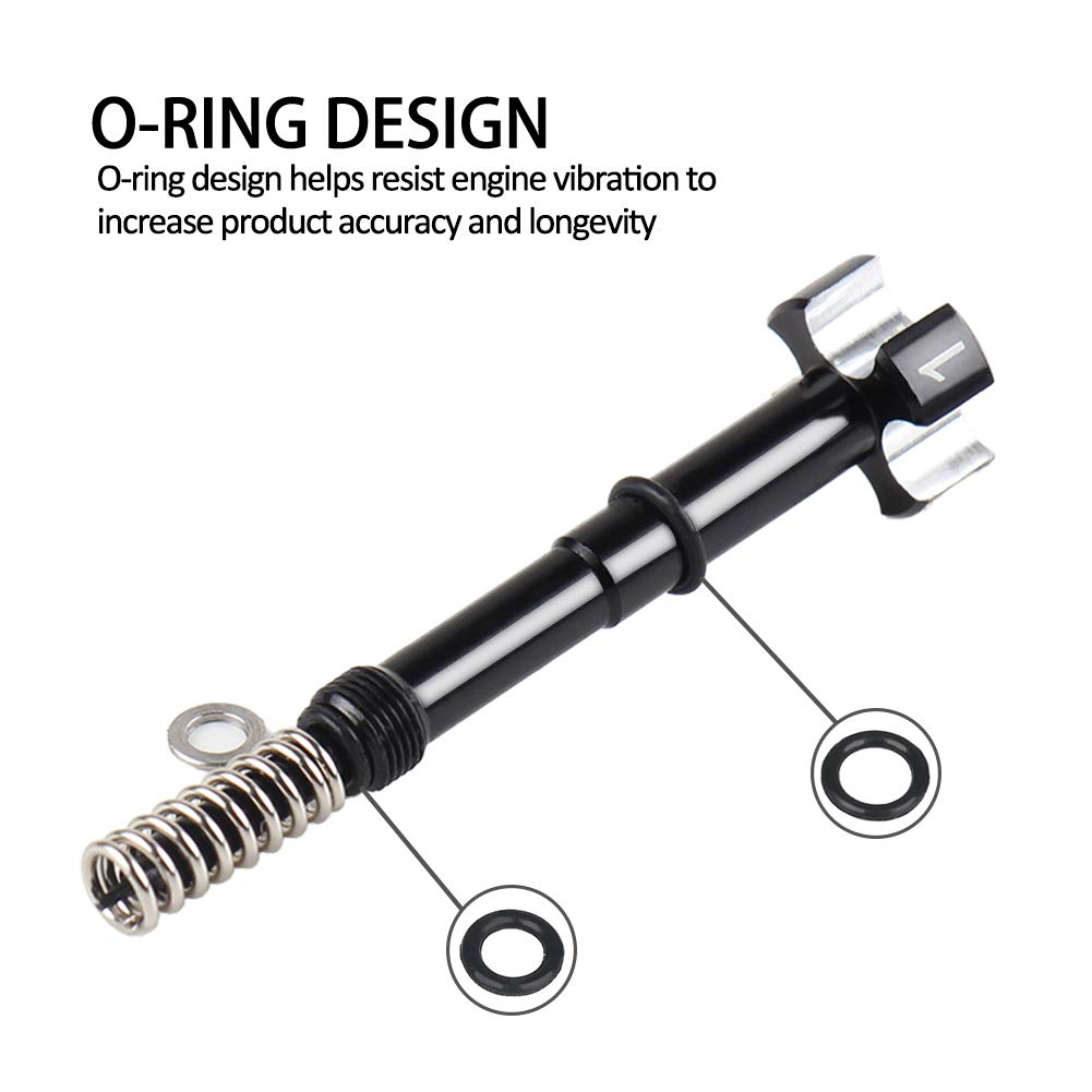 Air Fuel Mixture Screw Cnc Adjust Carb Fcr Air Screw Compatible With Keihin Carburetor Four-Strokes Fcr Carbs Motorcross Motorcy