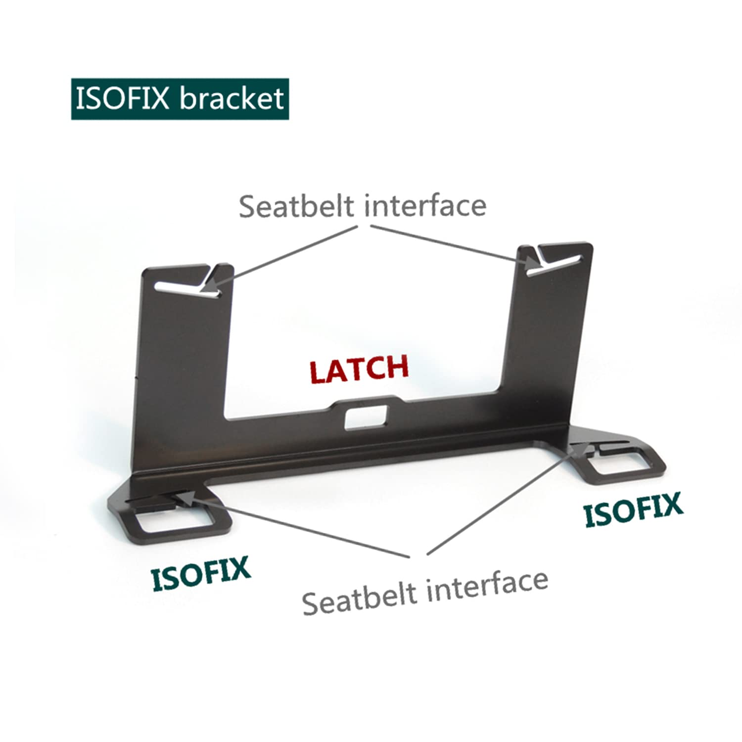 Shkalacar Car Child Seat Restraint Anchor Mounting Kit - Universal Steel Latch for ISOFIX Seat Belt Bracket