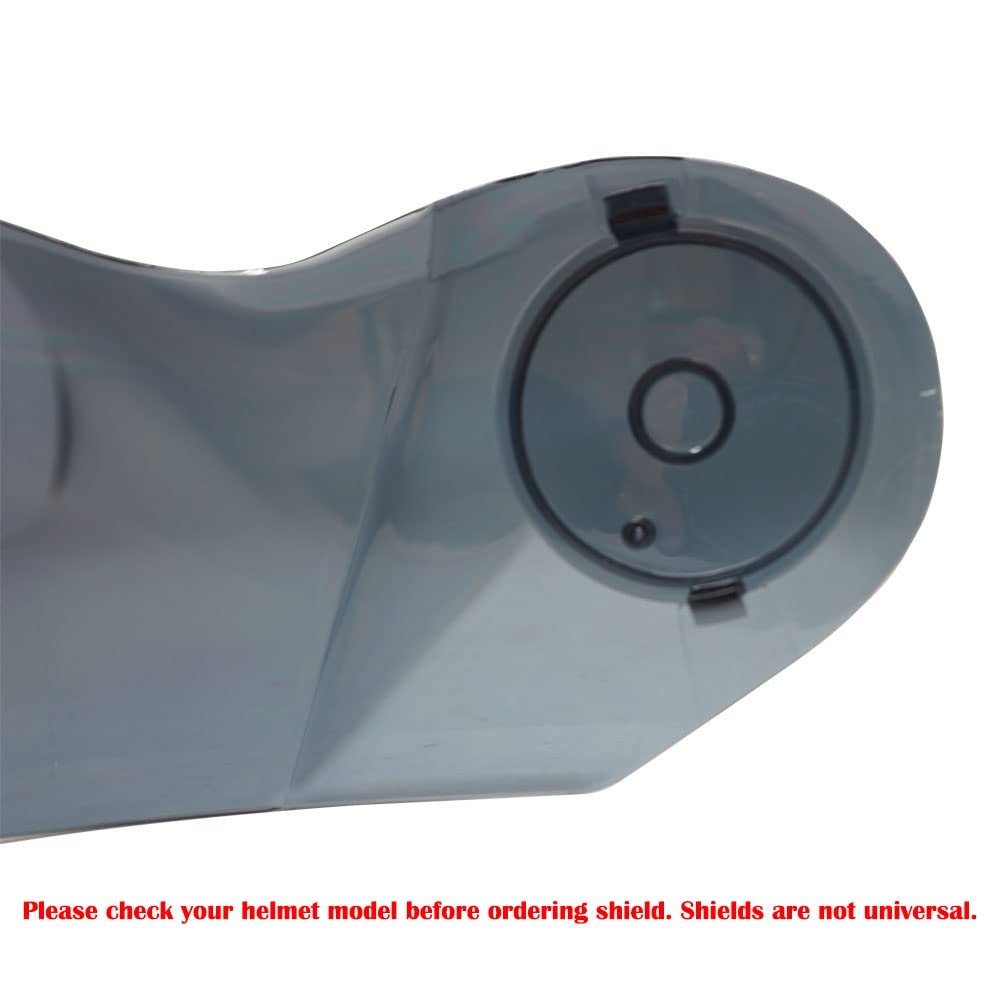 1Storm Motorcycle Bike Modular Full Face Helmet Dual Visor Sun Shield: Model Modular901 Smoked Visor