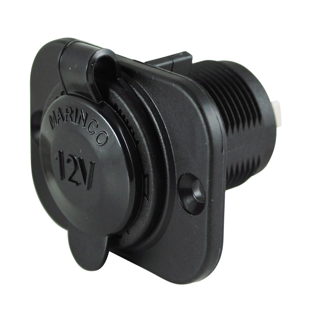 Marinco Parkpower 12Vrcrv 12V Receptacle, Black