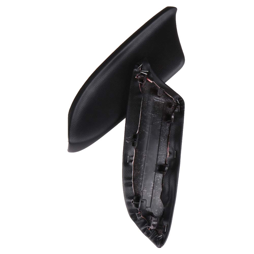 Lujuntec Front Door Panels Armrest Fits 2008-2012 For Honda For Accord Door Armrest Black(2Pcs)