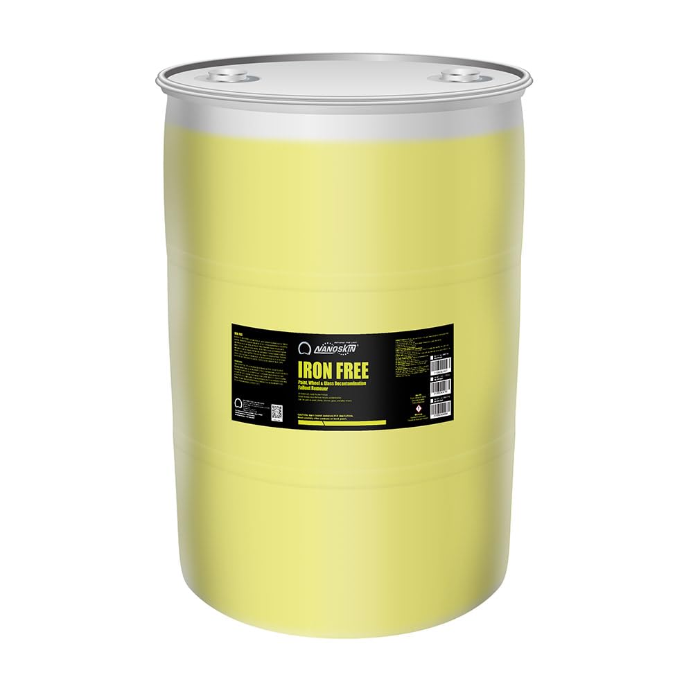 Nanoskin Iron Free Paint, Wheel And Glass Decontamination Fall Out Remover 55 Gallons - Removes Iron Particles In Car Paint, Mot