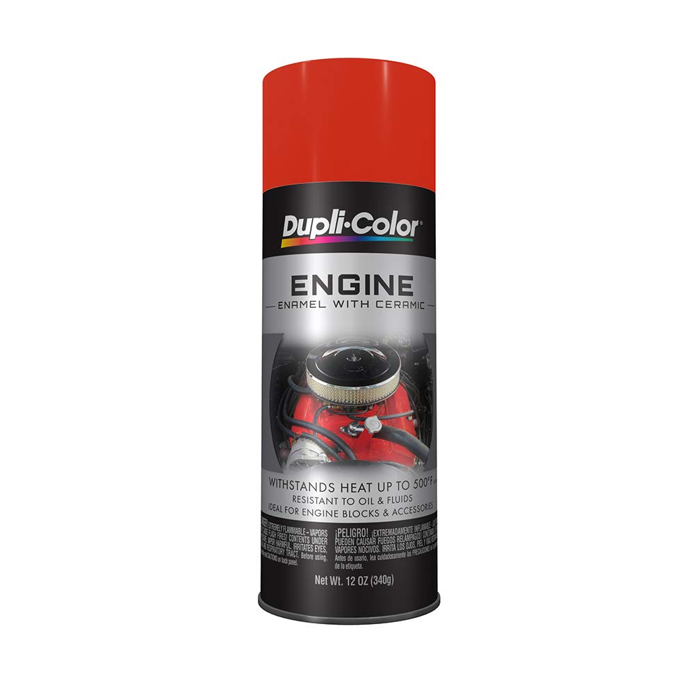 Dupli-Color De1622-6 Pk Engine Enamel Spray Paint With Ceramic - Chrysler Orange - 12 Oz Aerosol Can Pack Of 6