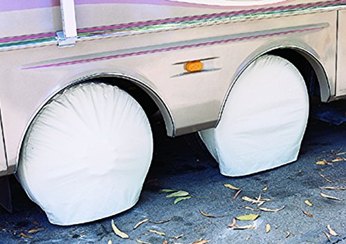 Adco 3951 White Ultra Tyre Gard Wheel Cover, 33- 35