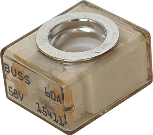 Bay Marine Supply Mrbf Terminal Fuse Block Kit (Fuse Included) – Single Stud 5/16' (M8) Compact Marine Rated Battery Fuse 060A