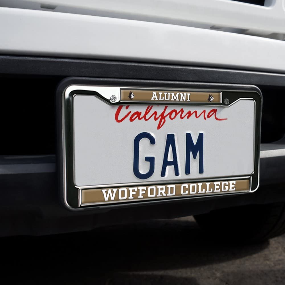 GRAPHICS & MORE Wofford College Alumni License Plate Frame - Metal, Full Size, OneSize