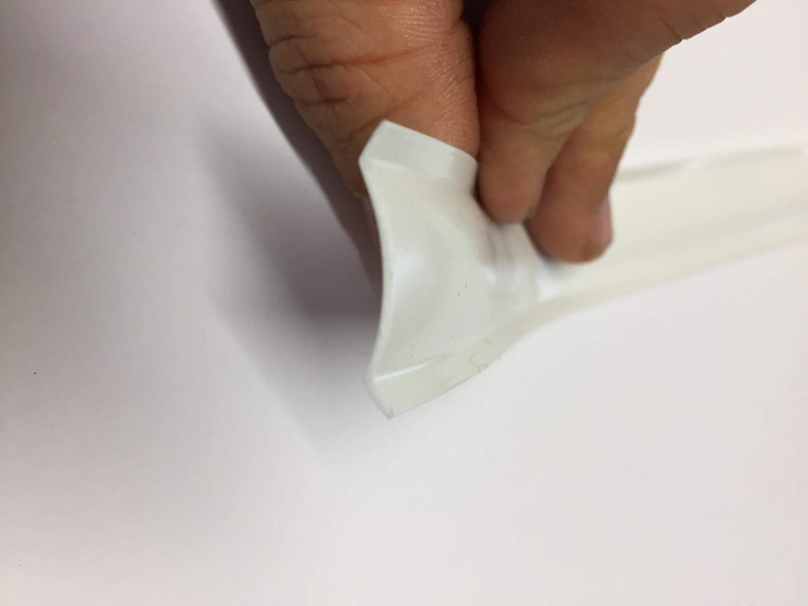 Automotive Authority White Vinyl 3/4'' Insert Molding Trim Screw Cover Rv Camper Travel Trailer (White, 50 Ft)