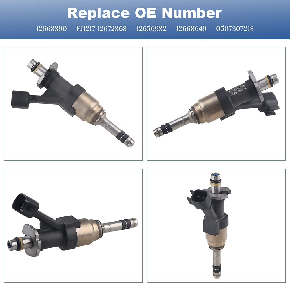 JDMON Compatible with Fuel Injectors Chevrolet Silverado 1500 2500 Tahoe Suburban Cheyenne GMC Sierra 1500 Yukon 5.3L 2014 2015