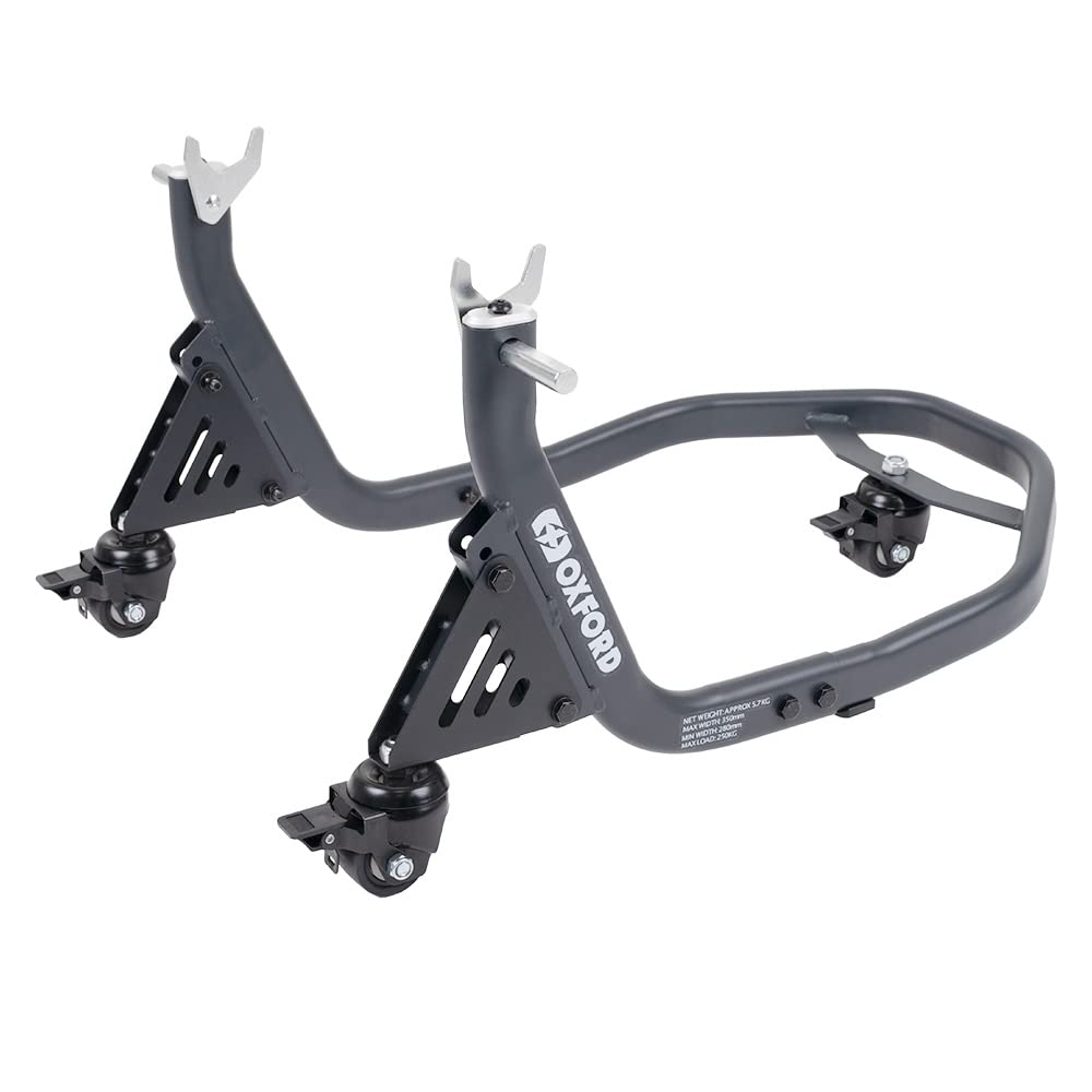 Oxford Zero-G - Rear Dolly Paddock Stand Motorcycle Workshop Equipment With Casters