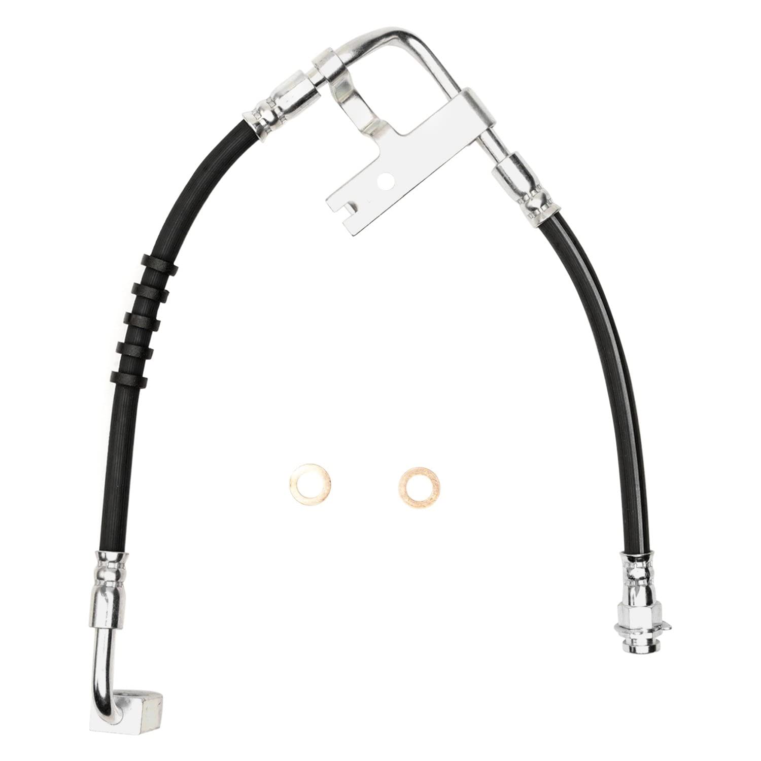 Dynamic Friction Company Front Right Brake Line Hose 350-40143 For 1987-1990 Dodge Dakota