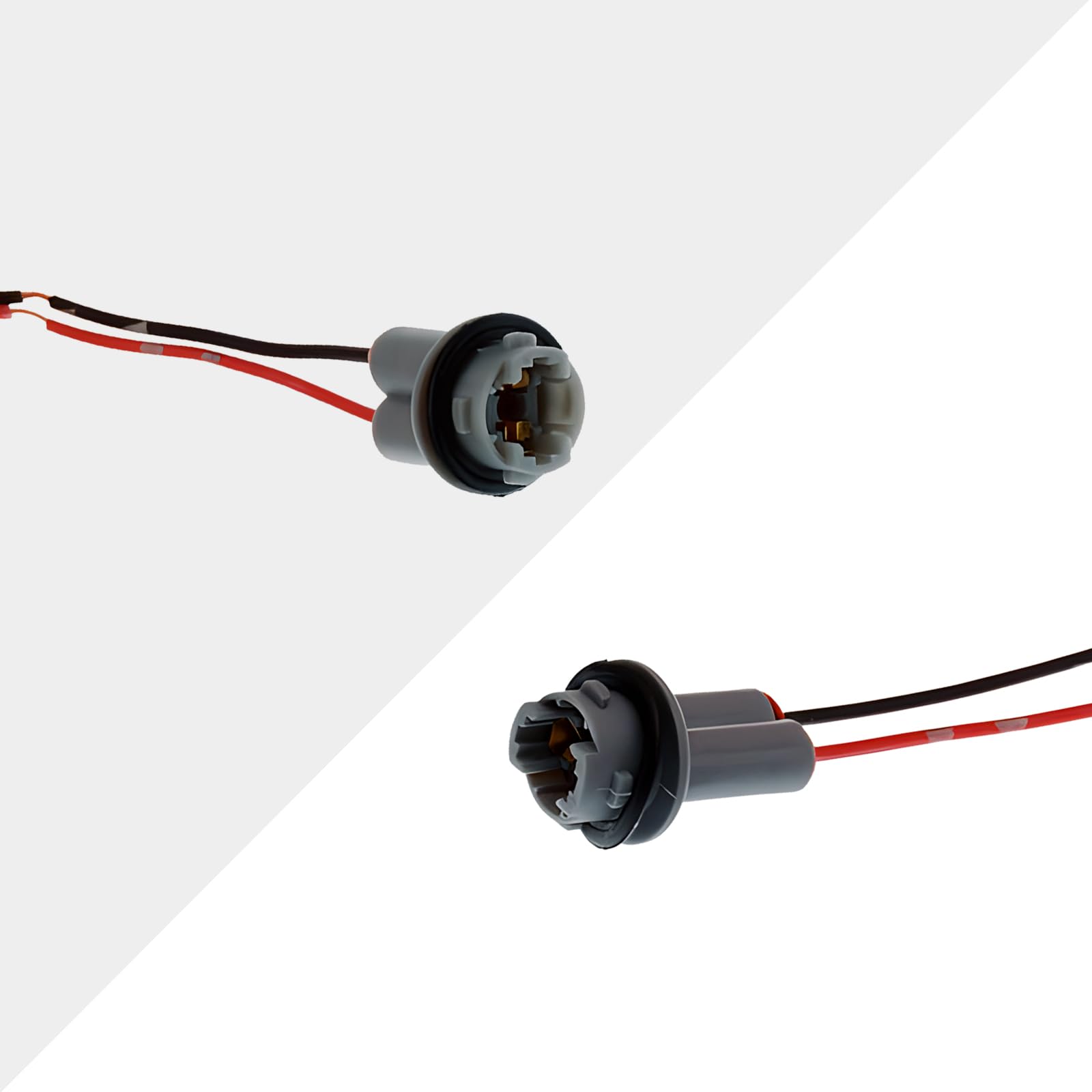 Yumfugu 2 PCS T15 Harness Pigtail Socket, T10 T13 T15 Car Light Bulb Wire Wiring Harness Socket Connector, for Bulbs Turn Signal