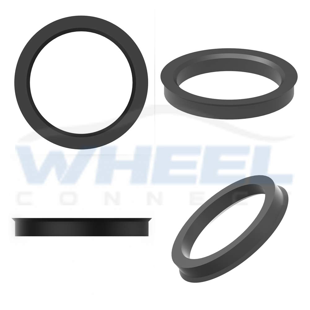 Wheel Connect Hub Centric Rings, 741 To 666, Set Of 4, Abs Plastic Hubrings, Od:740-Id:6656 (666) Mm P