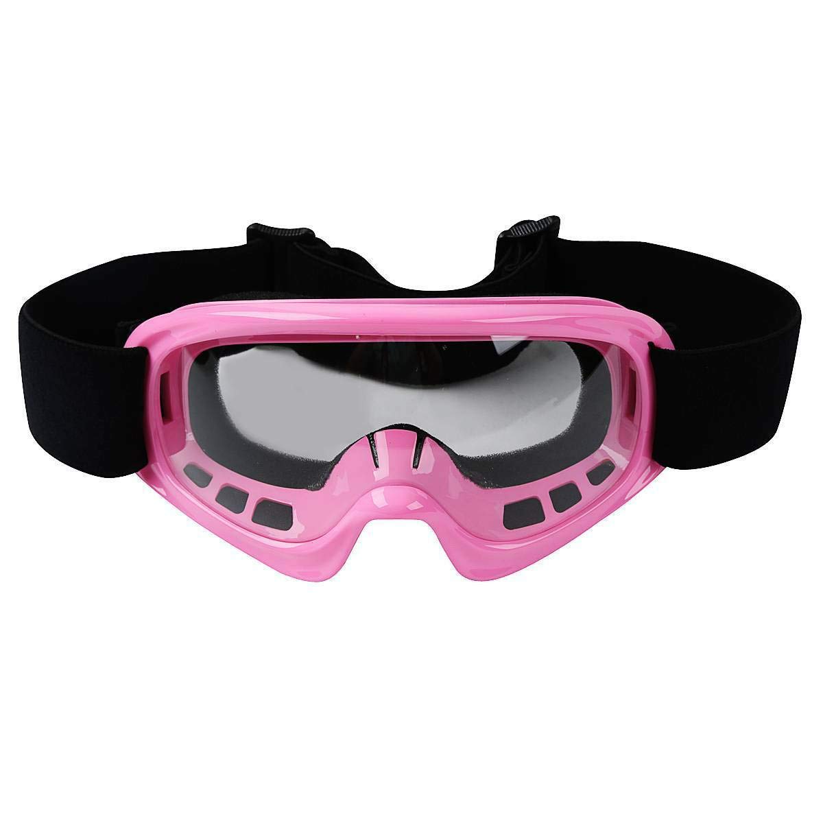 SLMOTO Youth Motocross Helmet, Medium, Pink Butterfly Design, Includes Goggles & Gloves, Durable ABS Material