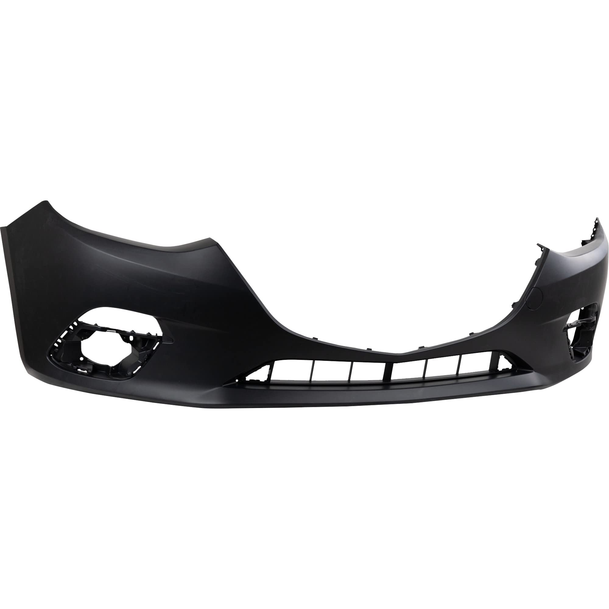 Garage-Pro Front Bumper Cover for Mazda 3 2014-2016, Primed Plastic, Model JCWREMZ010312PGP, Automotive Exterior Accessory