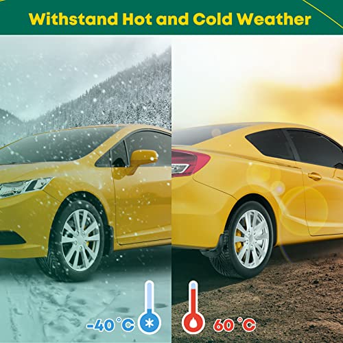Yhtauto Set Of 4 Mud Flaps Splash Guards Accessories Replacement For Chevrolet Malibu 2016-2018 Sedan, Front And Rear Lh Rh, Bla