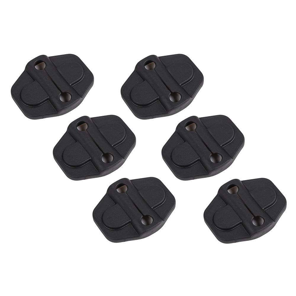 Voodonala Door Lock Cover Trim for 2018-2025 Jeep Wrangler JL & Gladiator JT, Matte Black ABS, 4Door-Black