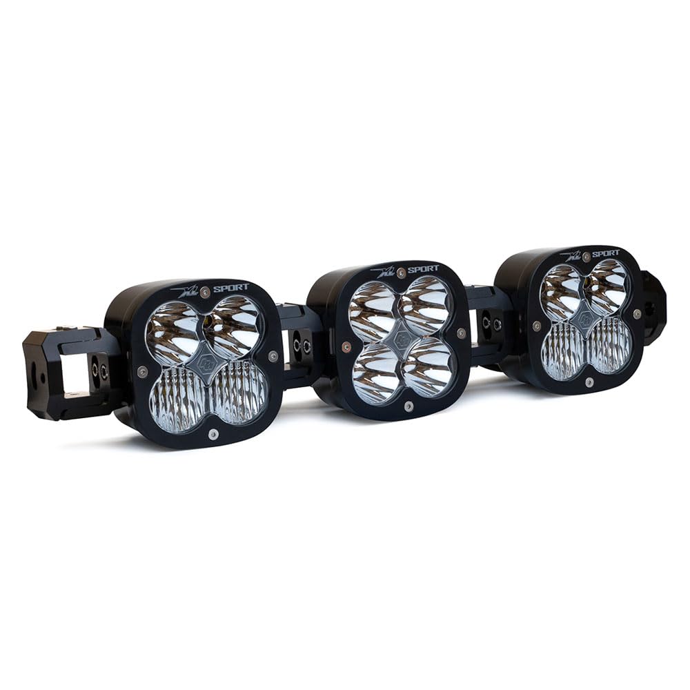 Baja Designs XL Sport LED Linkable Light Bar Kit with Links, Rock Guards - Universal Fit, 78w (3 XL LED)