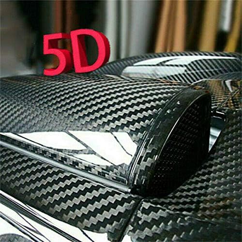 MACHSWON 5D Car Carbon Fiber Vinyl Wrap Roll, Self-Adhesive Film Sticker for Cars and Motorcycles, Interior/Exterior DIY Decorat