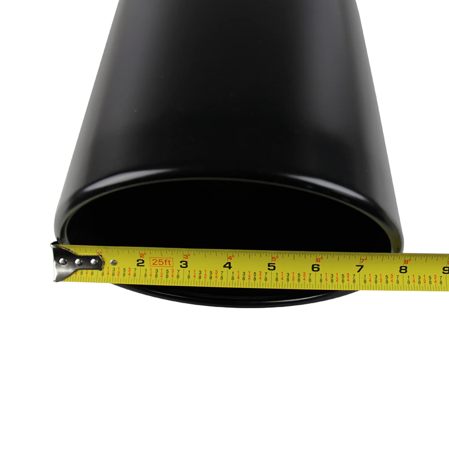 Spec-D Tuning 4''Inlet/8'' Outlet Black Stainless Steel Truck Bolt-On Exhaust Muffler Tip