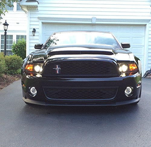 White Led Halo Fog Lamp Angel Eye Driving Light Kit Compatible With 2005-2014 Ford Mustang Shelby Gt500