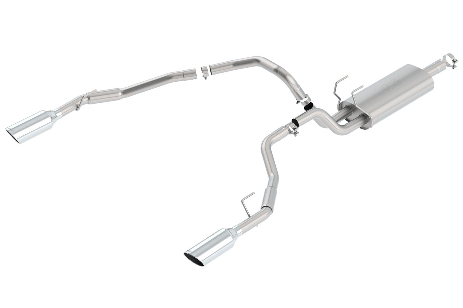 Borla 140307 Cat-Back Perf. Exhaust Sys. For 2009 Dodge 1500 V8 & 2010-2018 Ram Classic 1500 V8 S-Type Sound T-304 Stainless Ste
