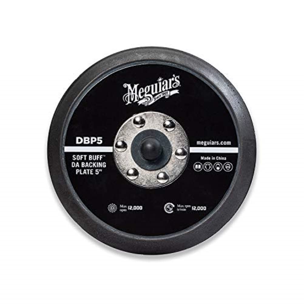 Meguiars 5 Soft Buff DA Backing Plate DBP5  Dual Action Backing Plate for DA Polishers that Distributes Pressure Evenly, Impro