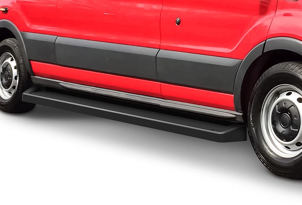 APS Running Boards (Nerf Bars Side Steps) Compatible with Ford Transit 2015-2025 Full Size Van 3-Door (Exclude 2022-2025 E-Trans