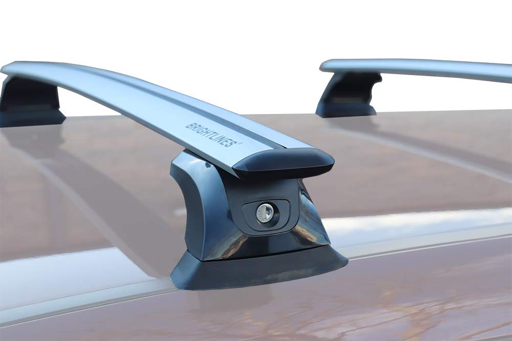 BRIGHTLINES Heavy Duty Aluminum Roof Rack Crossbars for 2012-2024 Honda CRV, Silver, Model BL9-1-B, No Roof Rails