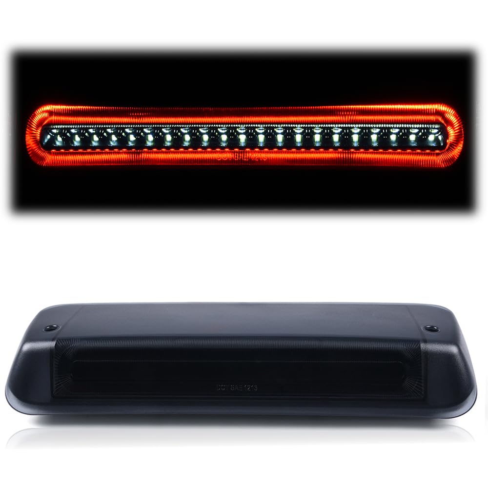 G-PLUS Rear LED 3rd Third Brake Light Compatible With 2004-2008 Ford F150 2005 2006 2007 Cargo Tail Stop Lamp Waterproof (Black 