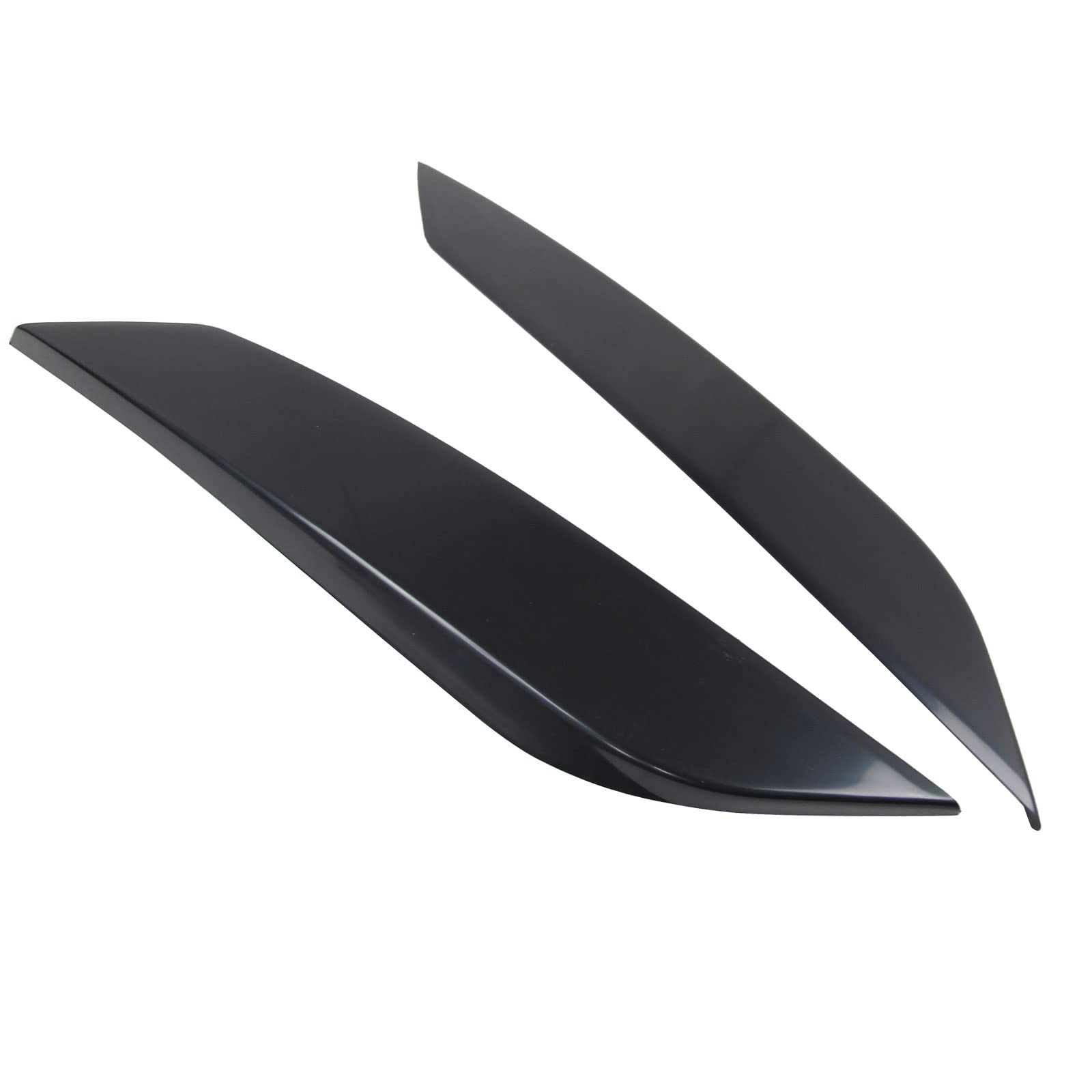 IKON MOTORSPORTS ABS Headlight Eyelids for 2003-2009 350Z, Unpainted, Model 9-EY-0106, Eyebrows Cover