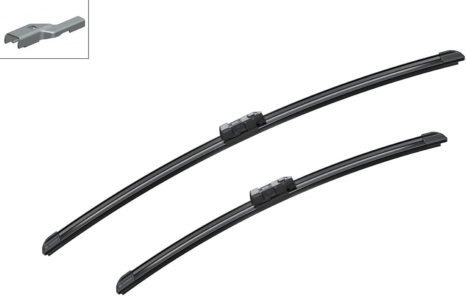 BOSCH Aerotwin Wiper Blade Set - 24"/19" Dual Rubber, Top Lock 19mm, Model 3397118979, Twin Spoiler