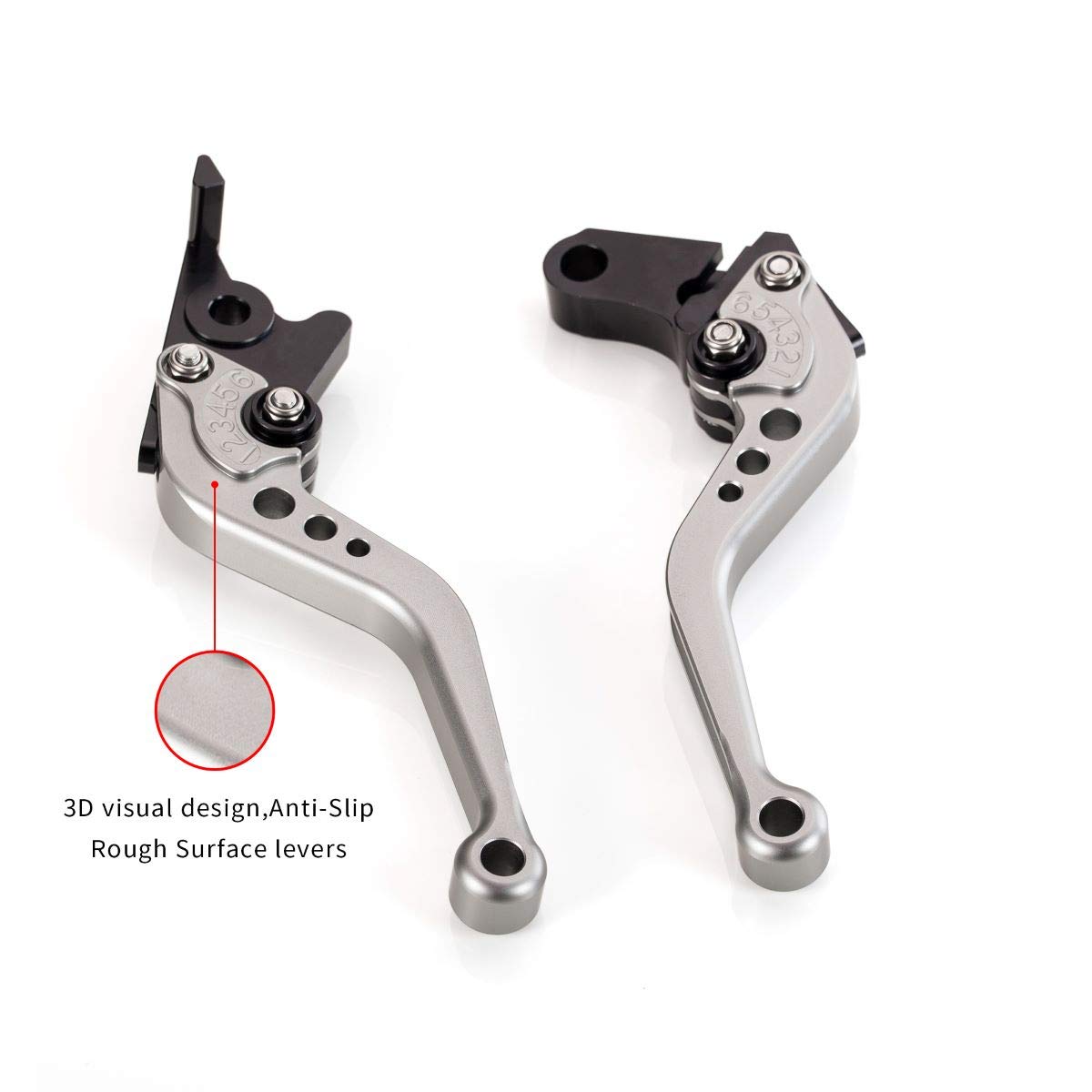 Hopider Short Brake Clutch Levers For Grom Msx125 2014-2019, Cbr250R 2011-2013, Cbr300R/Cb300F/Fa 2014-2019, Cb400F/Cb400R 2013-