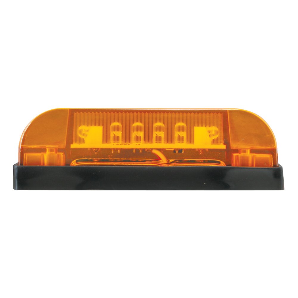 Gg Grand General 76220 4 Inches Thin Line Amber/Amber 6 Led Wide Angle Marker Light, 2 Inch