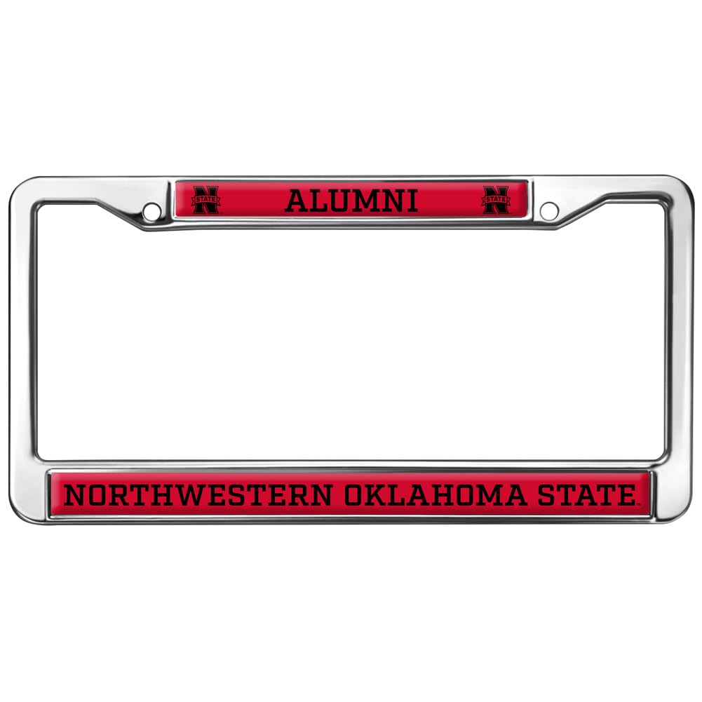 Northwestern Oklahoma State University Alumni Full Size Standard License Plate Metal Frame