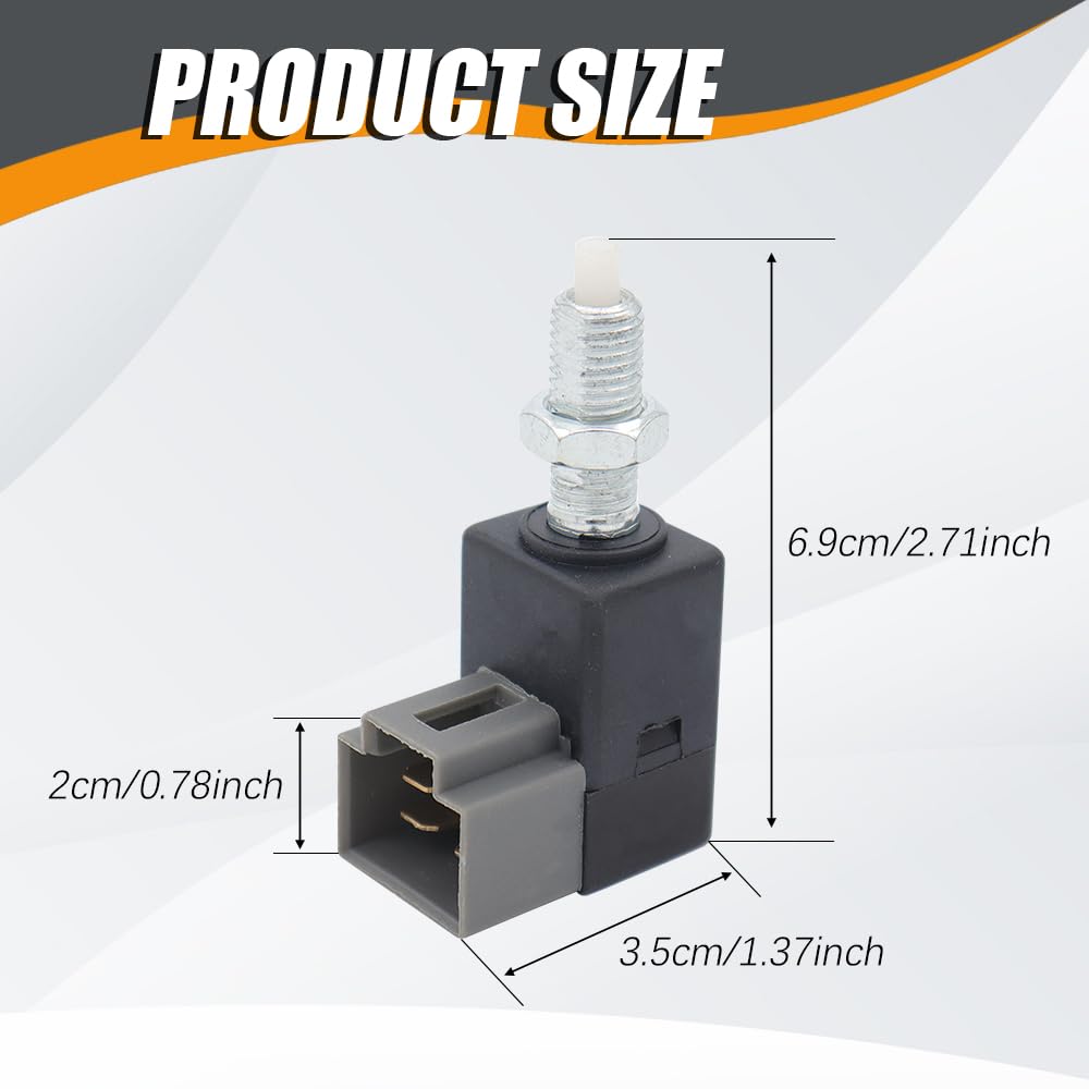 Zufoty Brake Light Switch Compatible with Hyundai & Kia Models - Black, Model 1