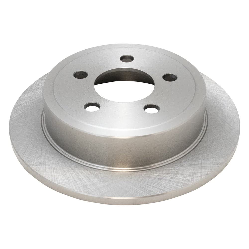 Trq Rear Brake Rotors Set Solid Compatible With 2003-2007 Jeep Liberty 2003-2006 Wrangler