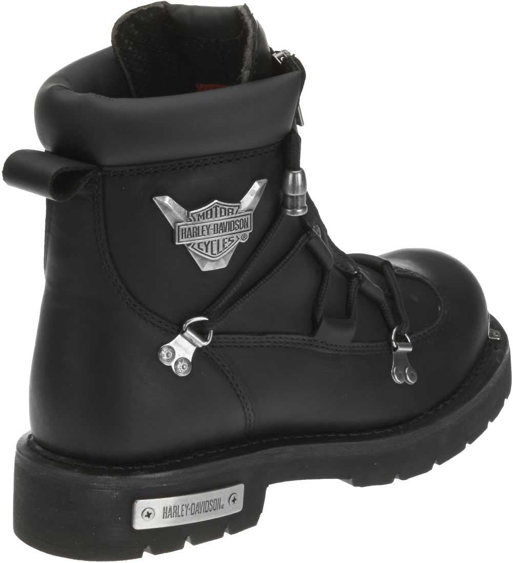 Harley-Davidson Men's Casual Leather Motorcycle Boots, Size 8.5, Black, Model D91680