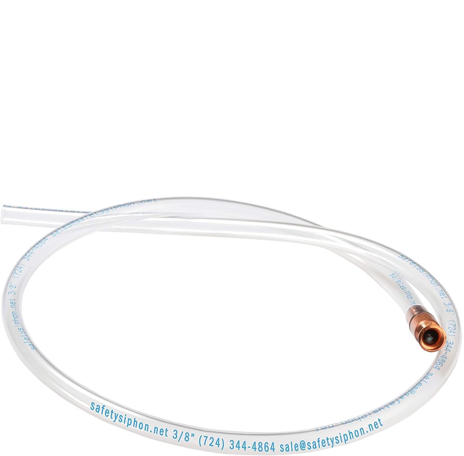 The Original Safety Siphon 6 Foot Hose For Gasoline And More - 3/8'' Valve Siphon Pump - Use For Cars, Boats, Mowers - Self Prim