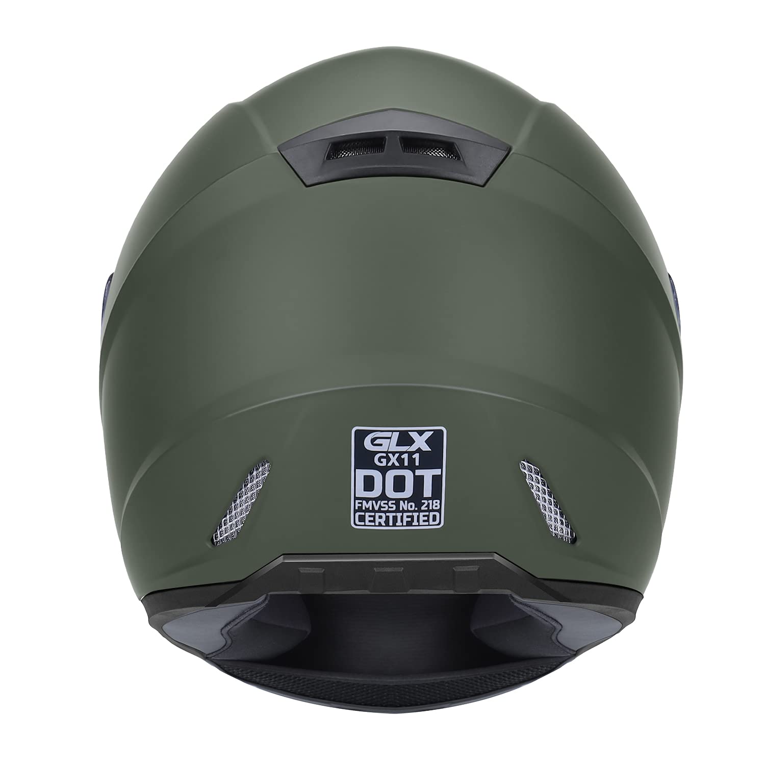 GLX GX11 Full Face Motorcycle Helmet - Camo, Medium, Lightweight, DOT Approved, Extra Tinted Visor