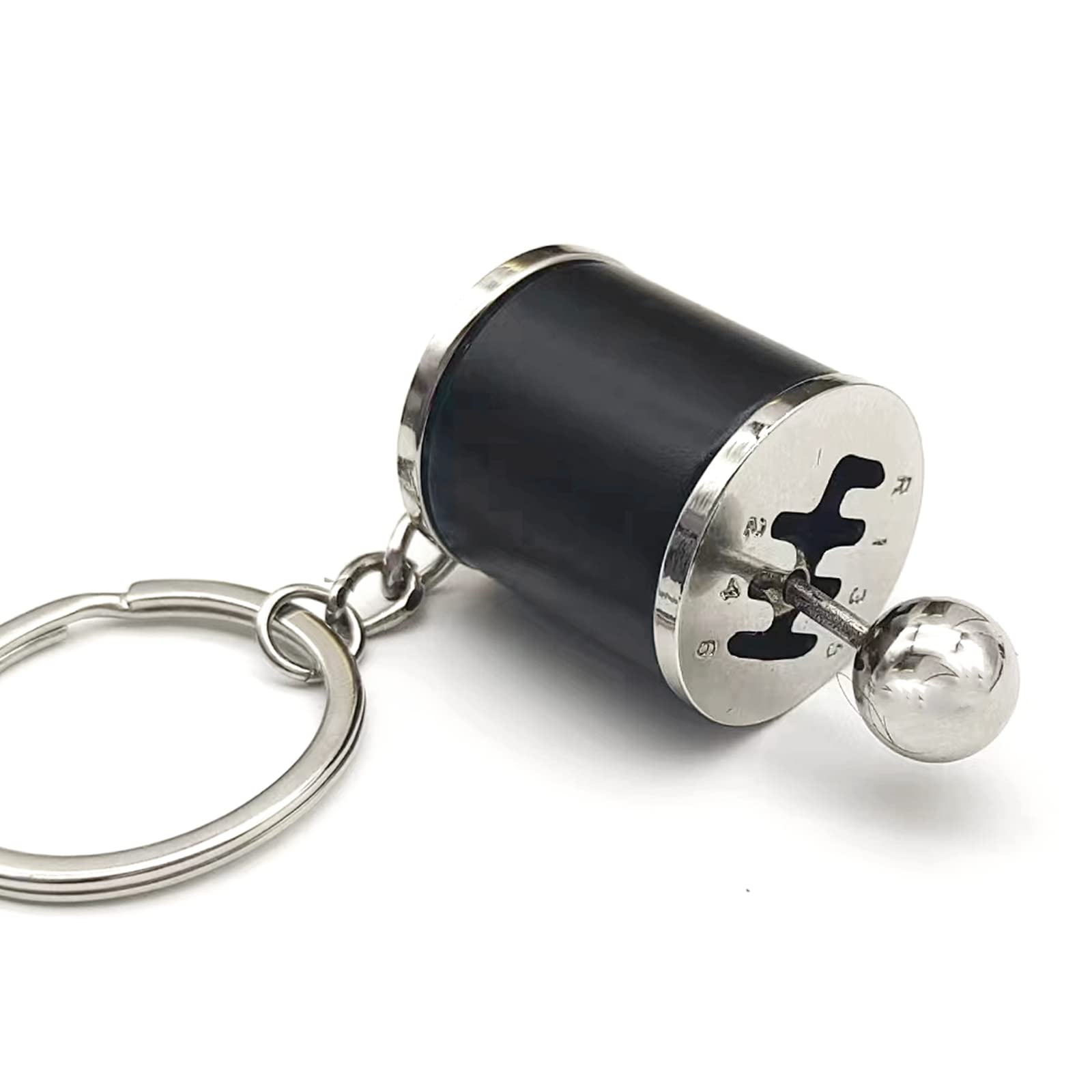 Stymart Shifter Gear Keychain, 6 Speed Gear Box Shifter Keychain Key Chain Ring, Mini Car Gear Shift Stick Knob Keyring, Car Key