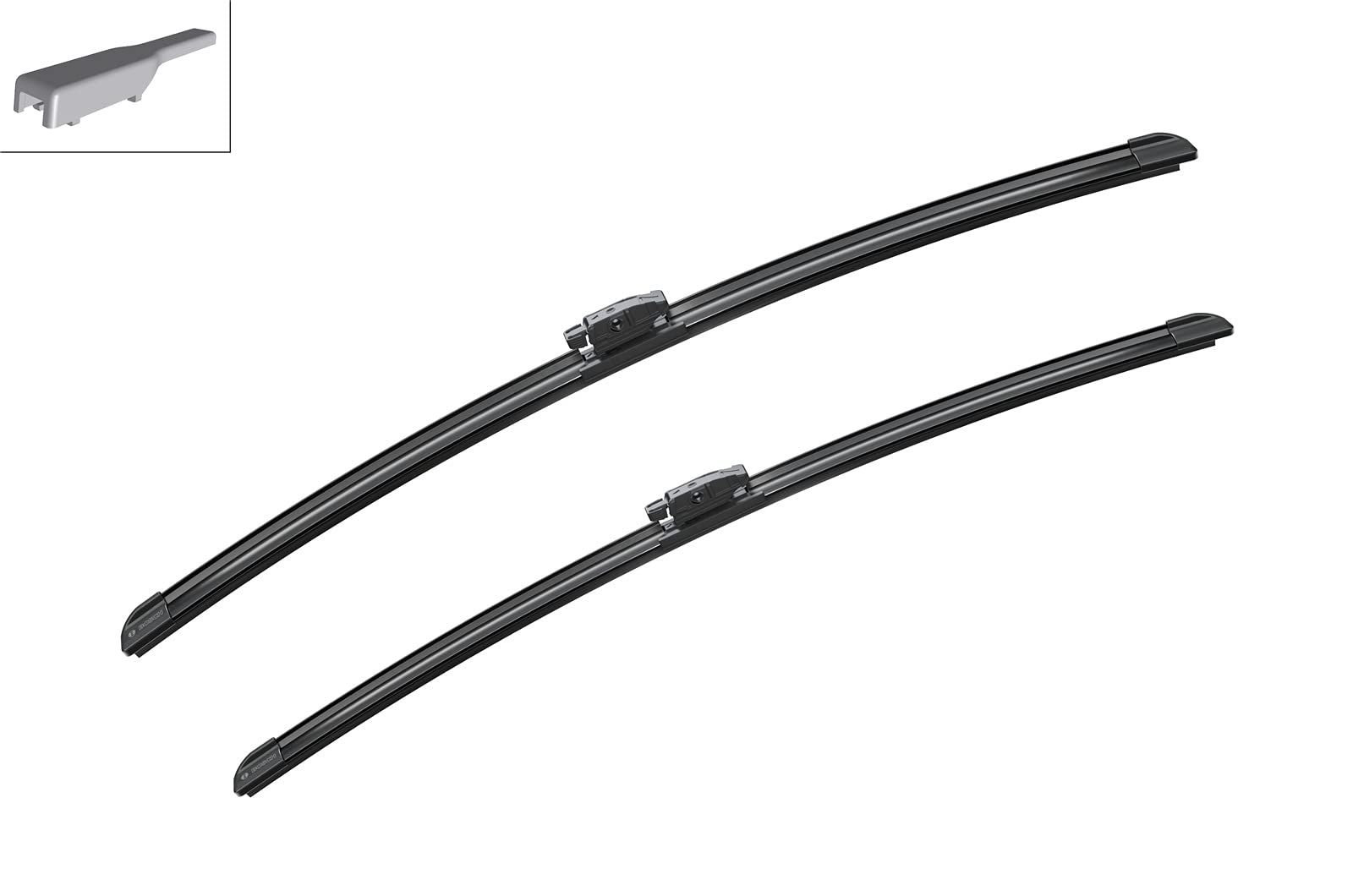 Bosch AeroTwin Wiper Blades Set of 2 (23" & 21") - OE Replacement, Rubber, Model 3397014313, Driver & Passenger Side