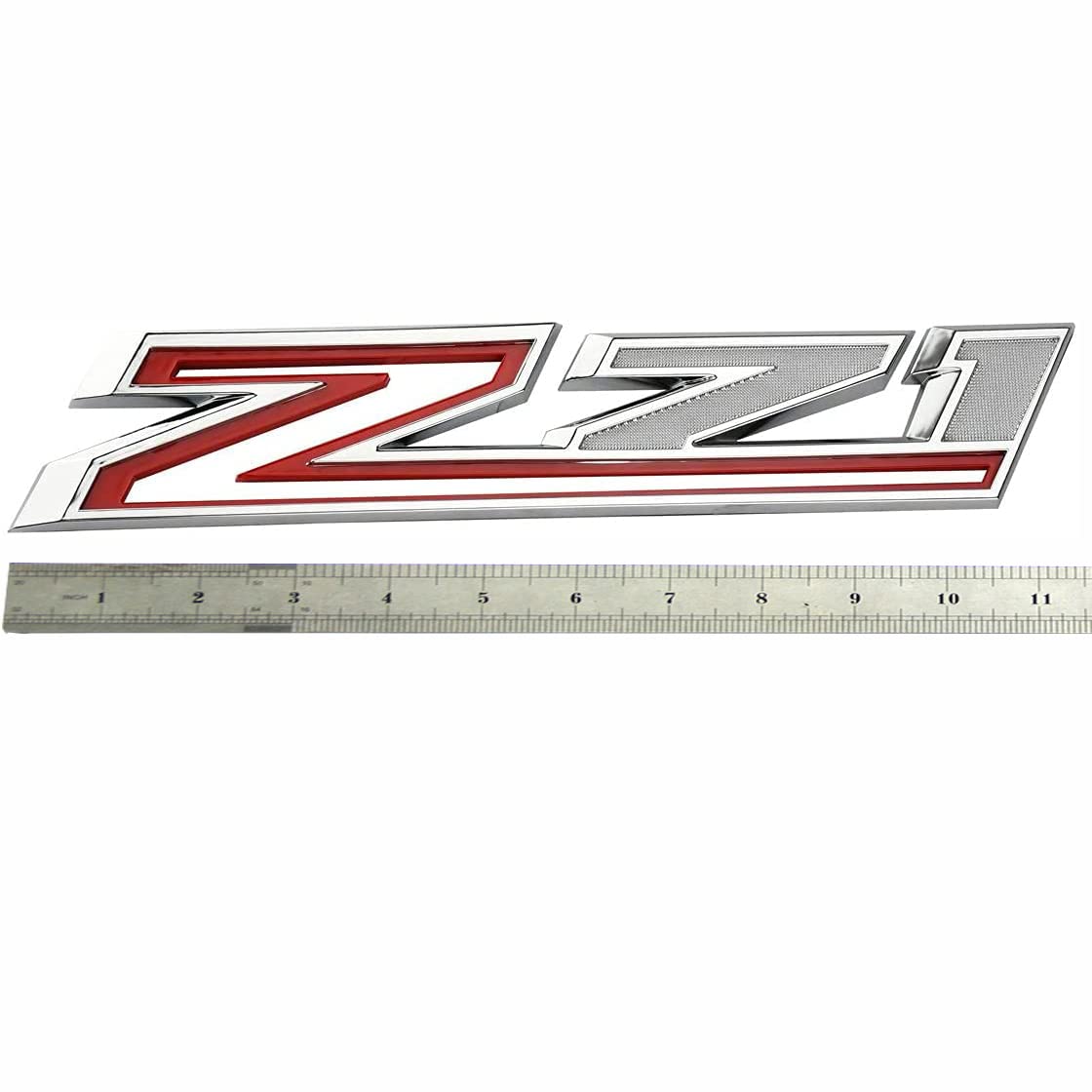 Yoaoo 2-Pack Z71 Emblems Badges for Silverado Tahoe Suburban, Gloss Chrome Red, Plastic, Model CS202-2-Z71CHRE
