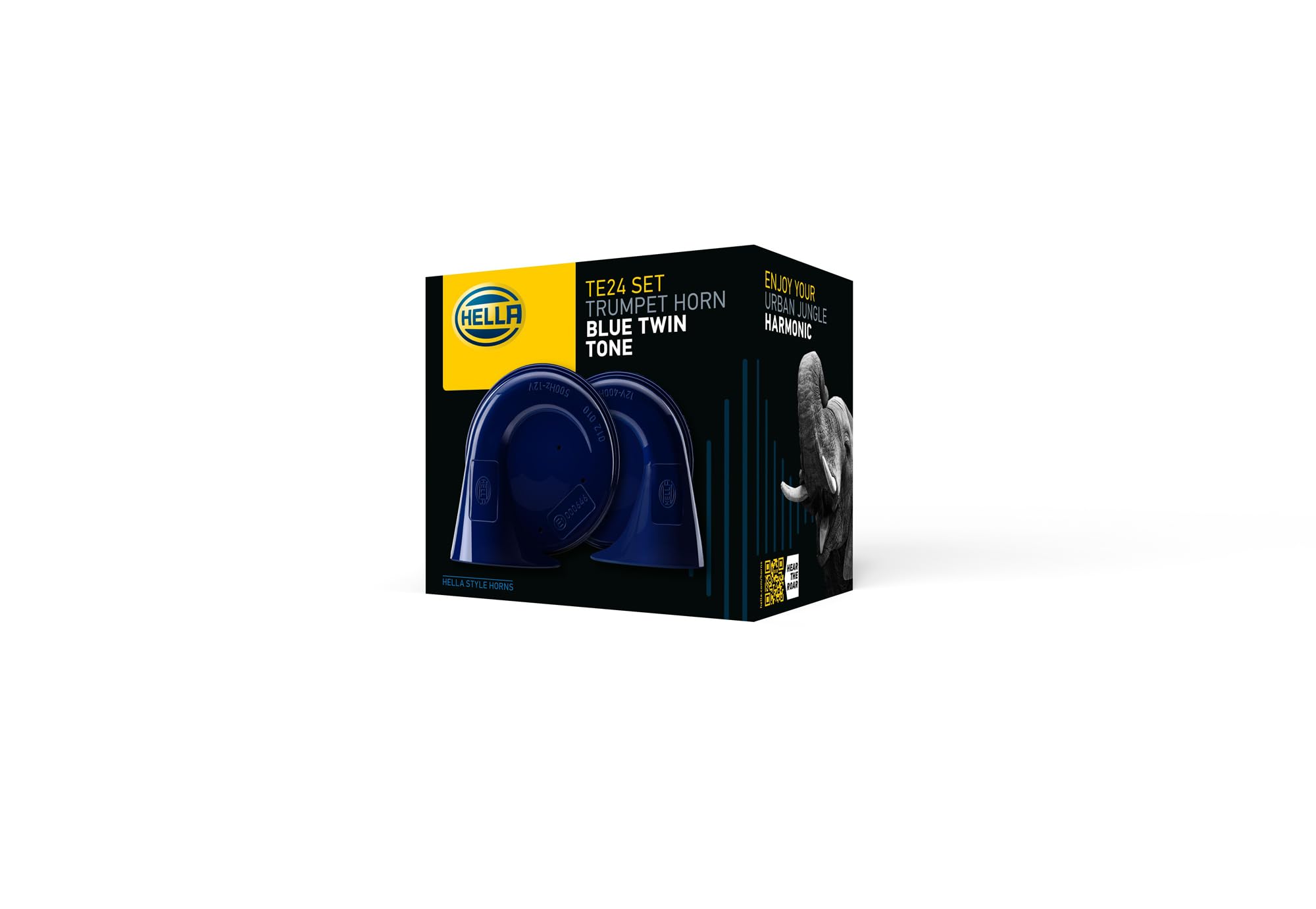 Hella 012010801 Blue Trumpet Horn Kit, 12 V, 400/500 Hz (Universal Fit)