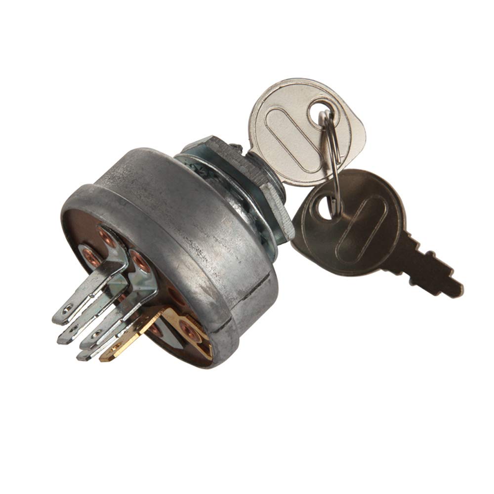 HMY STD365402 Craftsman Riding Lawn Tractor Mower Ignition Starter Switch with 3 Position 5 Termials 2 Keys